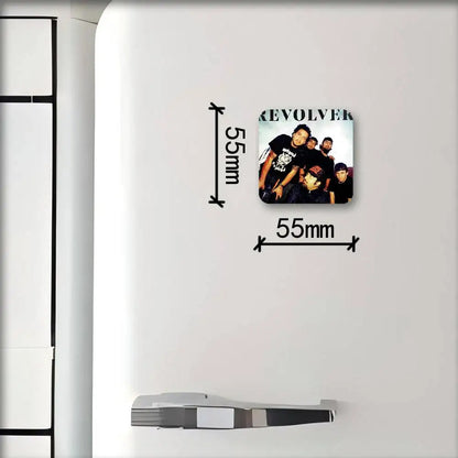 Deftones Music Fridge Magnet Creative Square Refrigerator Magnets Picture For Kitchen Office Whiteboard Home Decoration Gifts