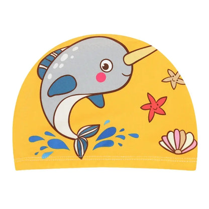 10pcs Children's Swimming Caps Elastic Fabrics Swimming Pools Water Sports Boys' and Girls' Swimming Caps Boys' Swimming Caps
