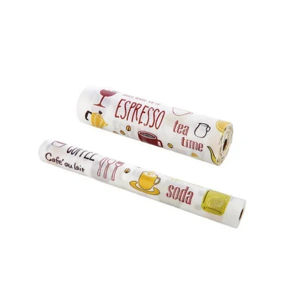 1 Roll Waterproof Table Mats Drawers Cabinet Shelf Liners Thickened Oilproof Mat Cartoon Table Pads Kitchen Table Decoration