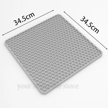 Sink Protectors for Kitchen Sink,Sink Mat,Grid Silicone Kitchen Sink Mat for Bottom of Stainless Steel Sink,Heat resistant mat