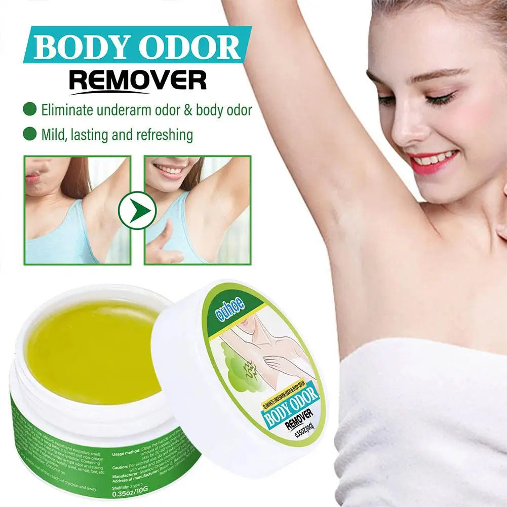 Underarm Deodorant Cream Body Odor Removal Antiperspirant for Sweating Bad Smell Relief Long Lasting Refreshing Aroma Gentle