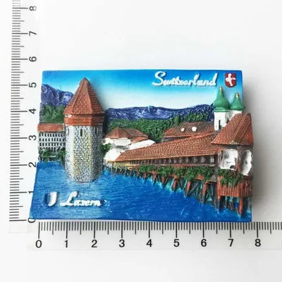 Europe Switzerland 3D Fridge Magnets Tourism Souvenir Refrigerator Magnets Sticker Collection Handicraft Decoration Articles