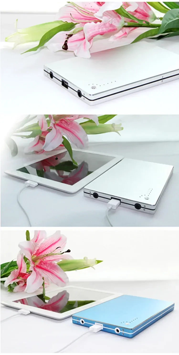 Portable Power Bank with LED Display, 2 Output Ports, Suitable for Laptops and Mobile Phones, Can Be Used As A Backup Charger