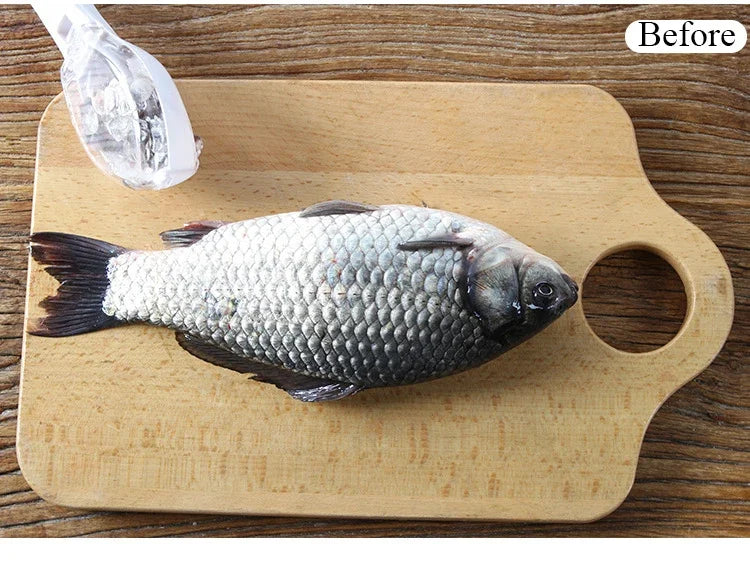 Fish scale spatula, fish skin brush, shellfish tools, quick fish scale spatula, cleaning knife, kitchen accessories