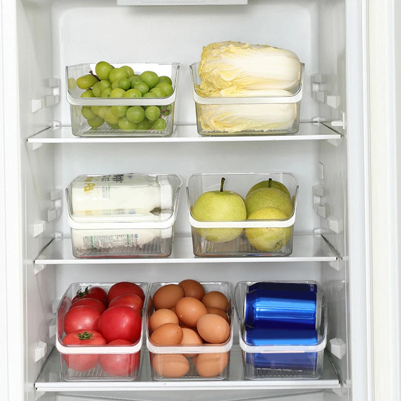 Organizer Drawer Storage Box for Refrigerator Egg Food Crisper Bathroom Bottles and Cans Desk Paper and Pen Organizer