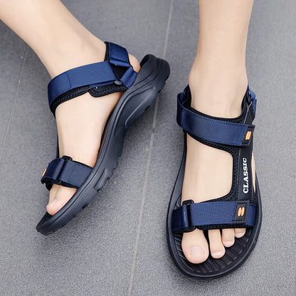 Men Sandals Summer Leisure Beach Holiday Sandals Men Shoes New Outdoor Sneakers Male Retro Comfortable Casual Sandals Men