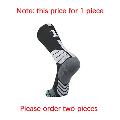 Sports Basketball Socks Professional 1pc Football Sock Men's Cycling Soccer Socks Running Sock Calcetines Customized Number 0-9