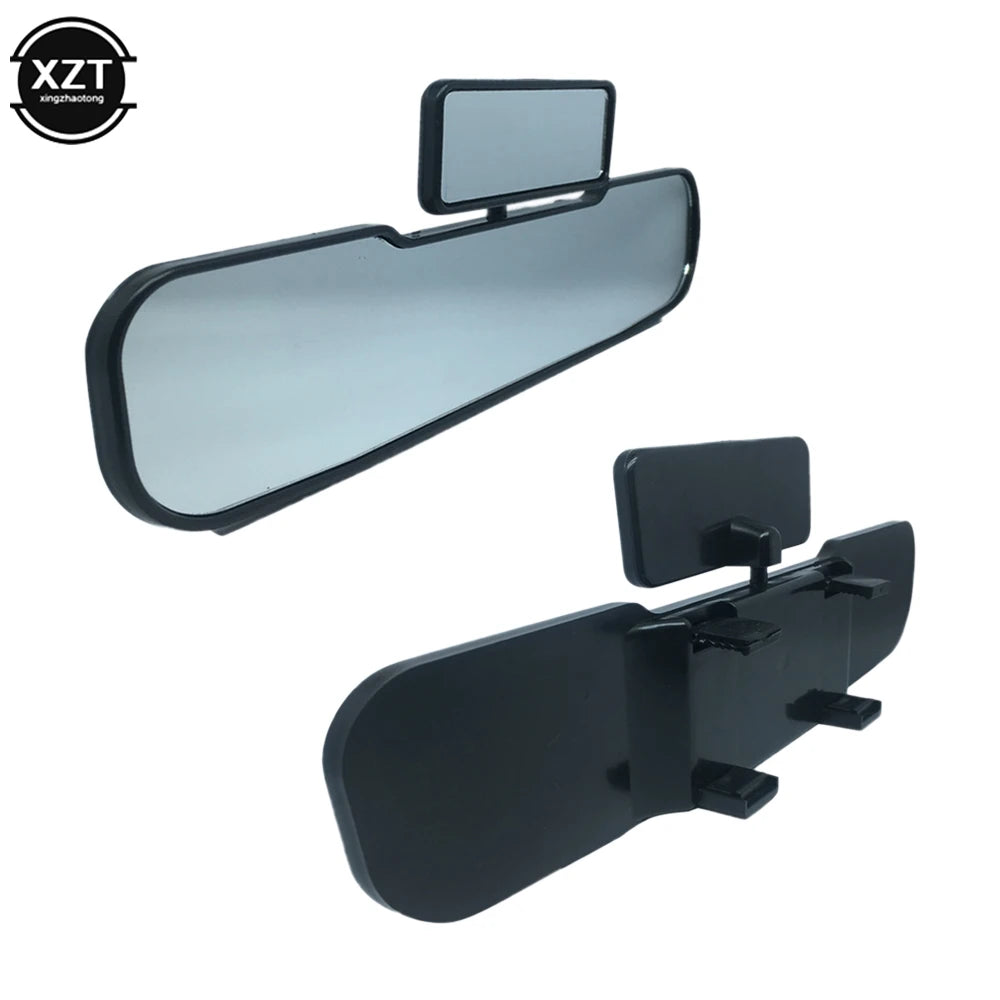 Rotatable 2 In 1Wide Angle Safety Car Mirror Double Rearview Mirror Child Infant Kids View Cars Interior Mirror Accessories
