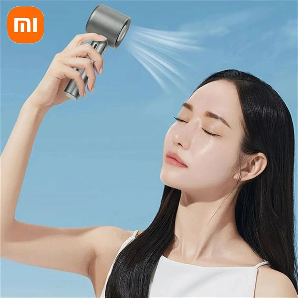 Xiaomi Portable Handheld Fan 120 Wind Speed Mini Leafless Handheld Fan USB Charging Fan Electric Charging