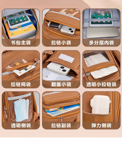 children School Bags For Boys Girls Kids backpack Primary orthopedic Backpack Waterproof Schoolbag big Book Bag mochila infantil