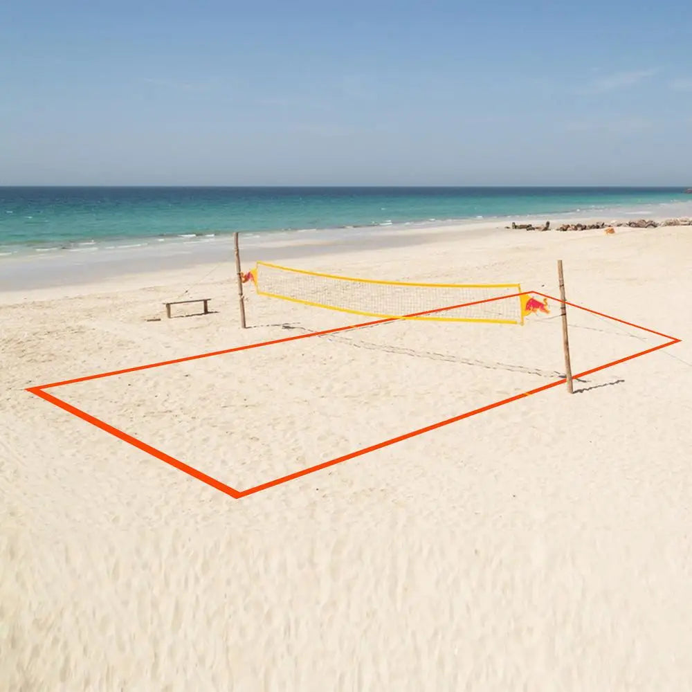 Beach Volleyball Lines Heavy Duty Court Boundary Lines Portable Sports Supplies Reusable Outdoor Play Accessories For Daily
