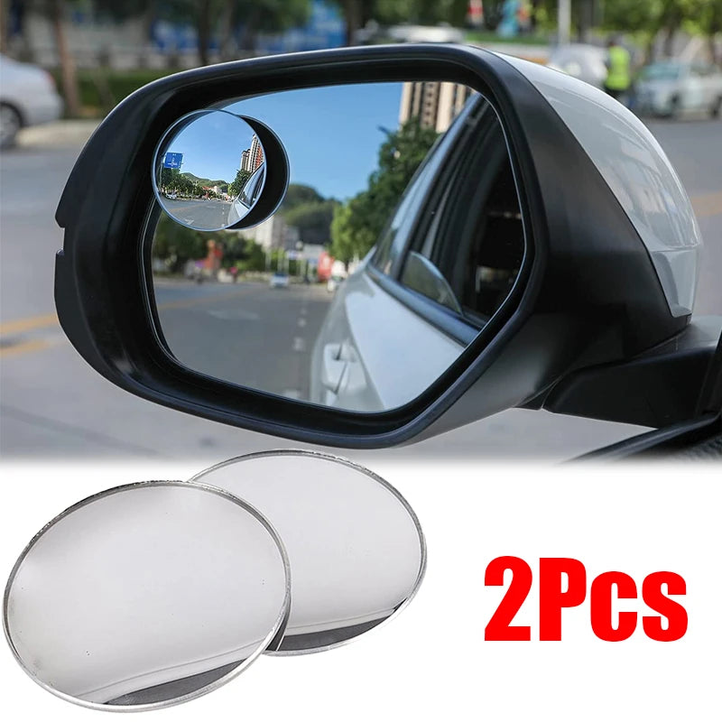 Car Blind Spot Mirror Adjustable 360 Degree Wide Angle Exterior Automobile Convex Rear View Mirrors Two Sides Parking Mirror