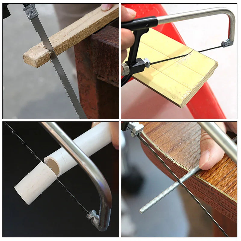 Magic Hand Saw Multi functional Mini Magic Saw Aluminum Alloy Steel Saw Woodworking Saw Bow Set Hand Saw Set
