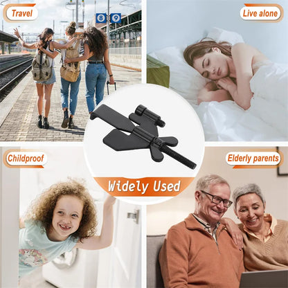 Portable Door Lock Travel Hotel Self-Defense Anti-Theft Stopper Safe Latch  Accommodation Door Stopper Door Lock Security Door
