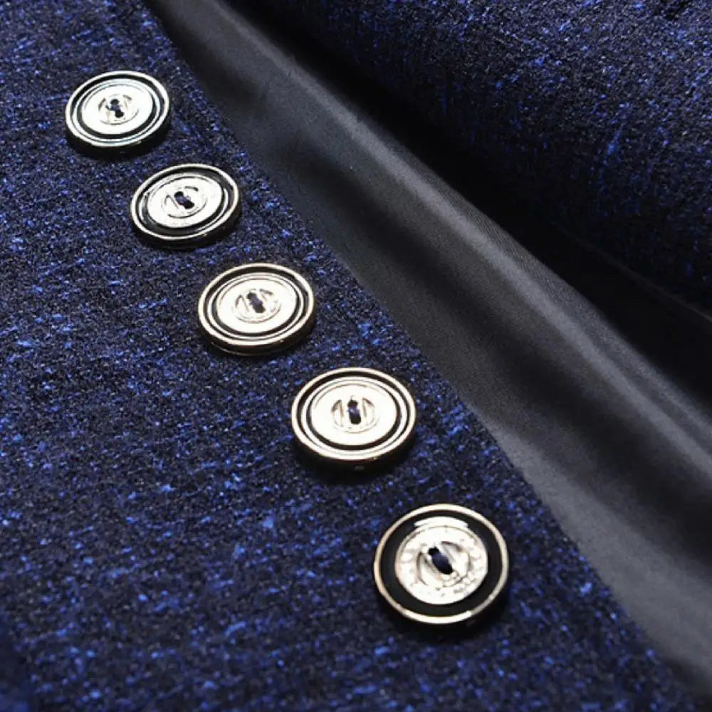 Men Suit Coat Luxury Men Business Casual Solid Color Suit Jacket Oversize Coats Male Stand Collar Single breasted Blazer