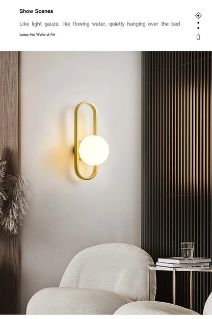 LED Wall Lamp For Luxury Living Room Bedroom Bedside Corridor Aisle Light Hotels Background Home Decorative Wall Sconce 12W