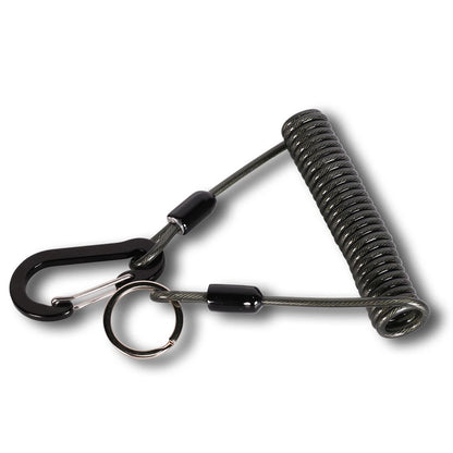 1.2/2m Fishing Missed Rope Anti-Lost Spiral Spring Lure Plier Lanyard Retractable Spring Elastic Rop Fishing Lanyards Outdoor