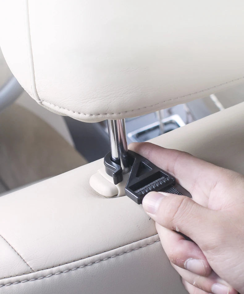 2pcs Car Back Seat Hook Multi-function Rear Seat Headrest Hanging Hook Umbrella Holder Seat Back Storage Interior Organizer