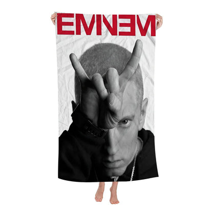 Super Rapper E-Eminems Cartoon Beach Towel Cute Kawaii Room Decor Bath Girls Children Hand Towels For Bathroom Shower