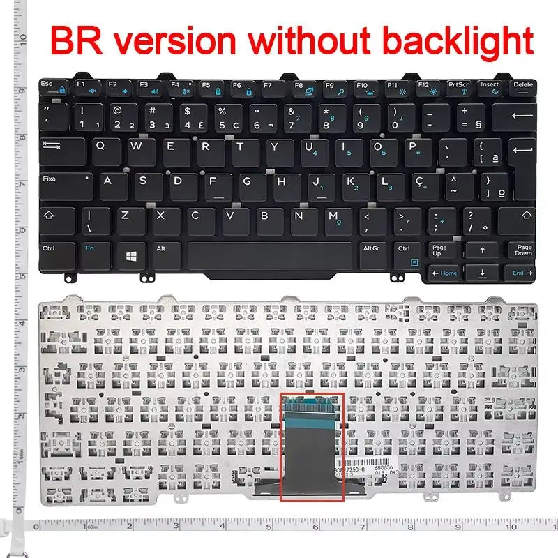 US/LA/BR/RU laptop keyboard For DELL Latitude E5270 E7250 3150 3160 3165 12-5000 5280 7350 5290 5250 7280 7380 E5250 E7270