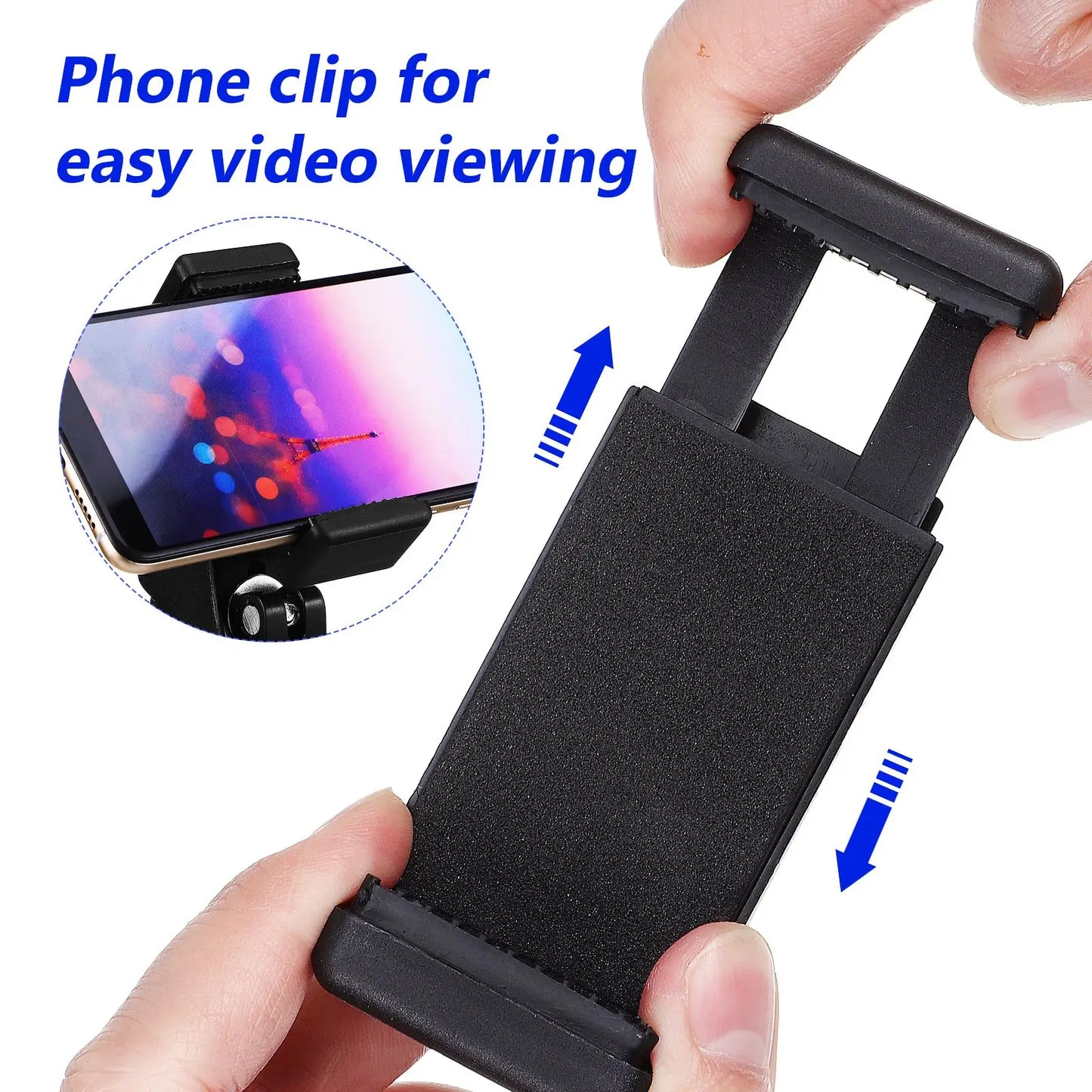 1 Set 180 ° Mic Stand Phone Holder Adjustable Phone Microphones Stand Phone Clip Phone Mount Mic Stand Mic Clamp Phone