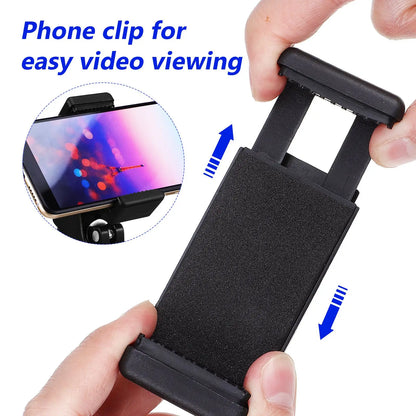 1 Set 180 ° Mic Stand Phone Holder Adjustable Phone Microphones Stand Phone Clip Phone Mount Mic Stand Mic Clamp Phone