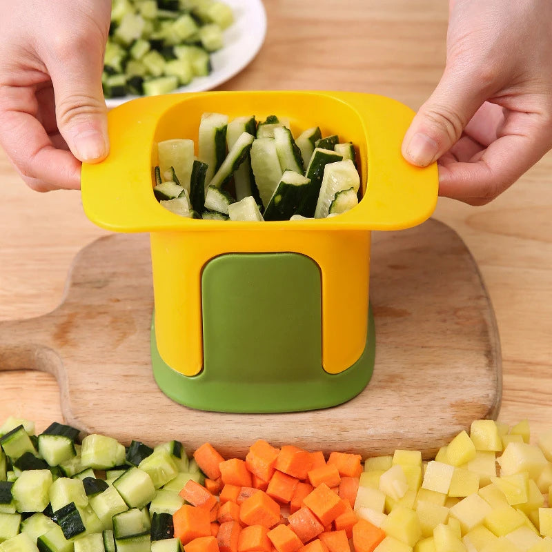 Multifunctional Vegetable Chopper Onion Dicing Artifact Kitchen Gadget Cucumber Potato Slicer French Fries Slicer Kitchen Tools