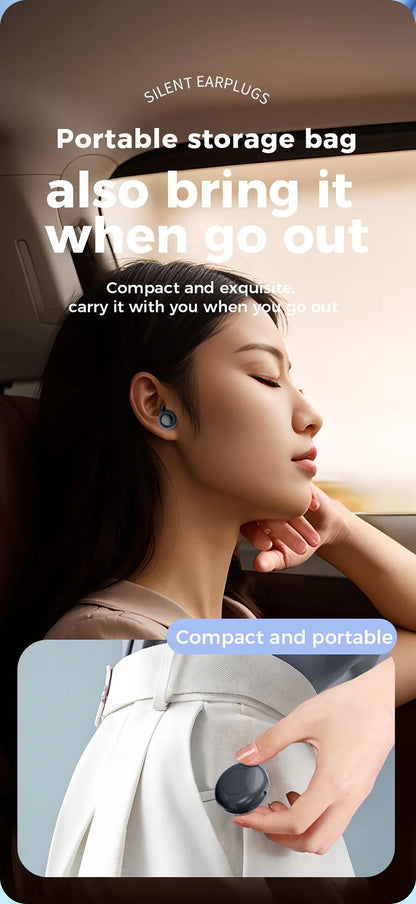 Quiet Ear Plugs for Sleeping Noise Reduction Super Soft Reusable Hearing Protection Anti noise earplugs for Concerts Travel Work