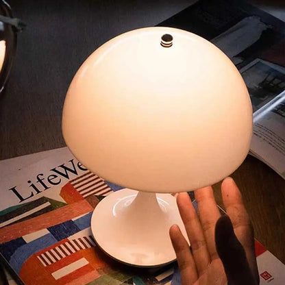Modern Simple Pod Shaped Decorative Table Lamp, Rechargeable LED Dimmable Table Lamp, Bedroom Ambient Lighting