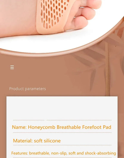 Silicone Forefoot Pads for Women High Heel Pain Relieve Inserts Breathable Foot Care Pads Half Shoe Insole Cushion Accessories