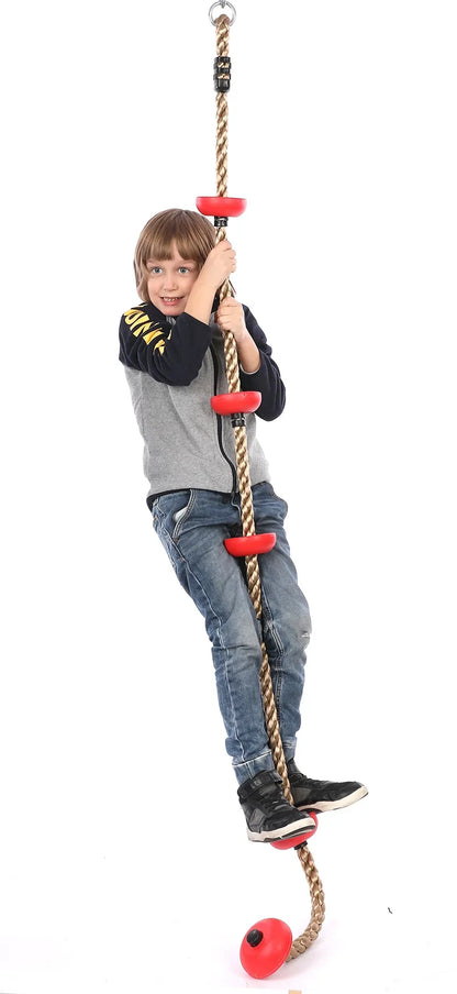 Kids Climbing Ropes Children Swing Disc Climbing Plastic Rope Kids Playground Equipment Outdoor Indoor Swing Fun Fitness Toys