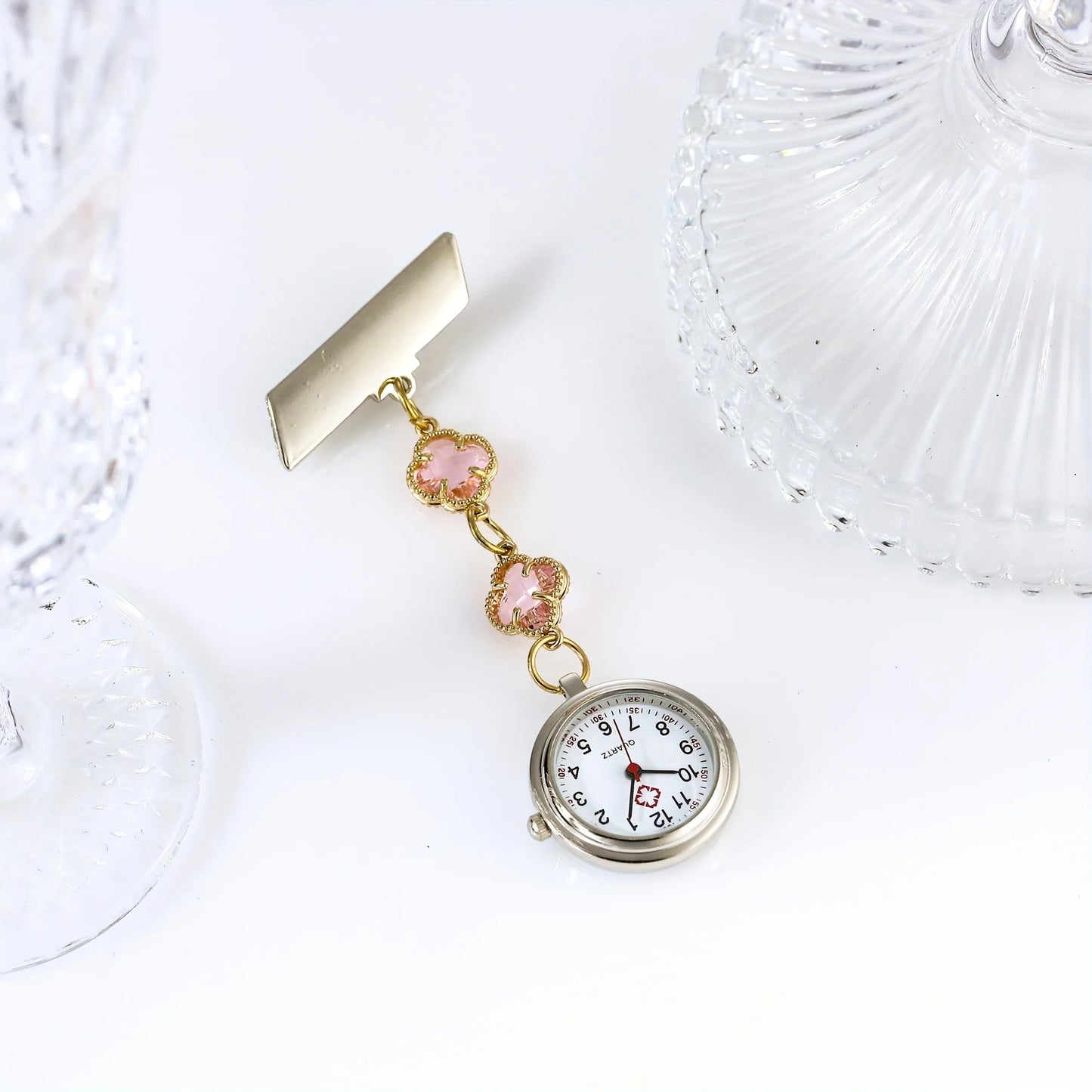1pc new nurse watch chest watch fashionable and cute quartz pocket watch simple hanging watch simple hanging watch