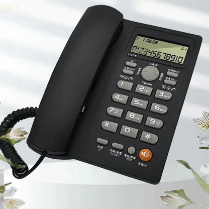 20CE English Telephone Fixed Landline Phone Caller Display Speed Dial Home Office No Need Battery Telephones