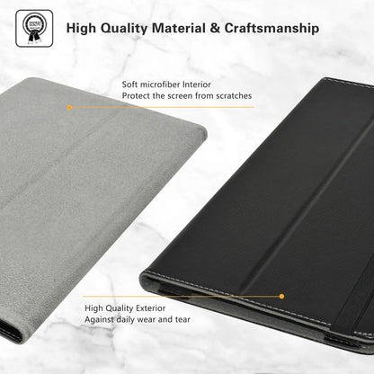 Tablet Case For 10.4" TCL TAB 10 Gen 2 / TECLAST T40Air  Folding Stand PU Leather Cover with Elastic Closure
