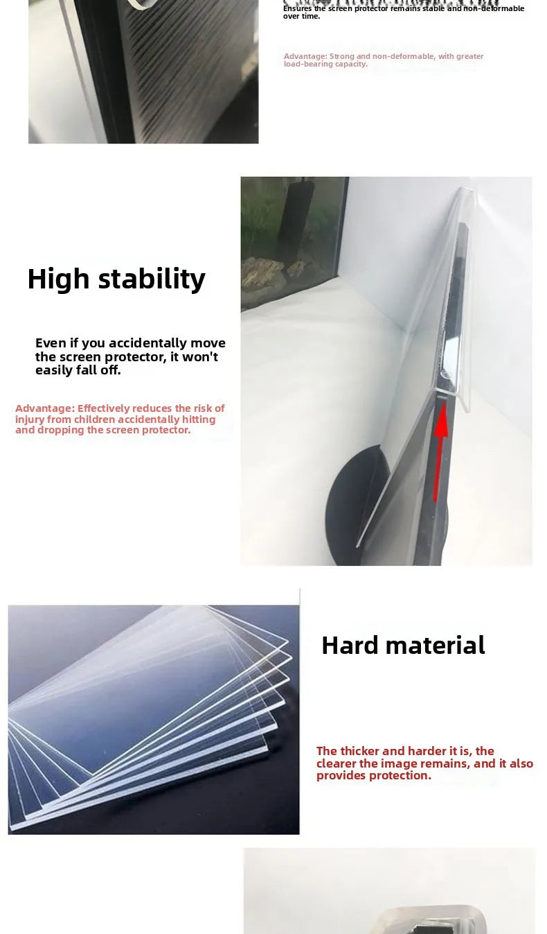 Blue Light Bloing Cuter Screen Protector Anti Reflective Eye Protection Film Desktop 24 Inch Radiation Free Static Absor...