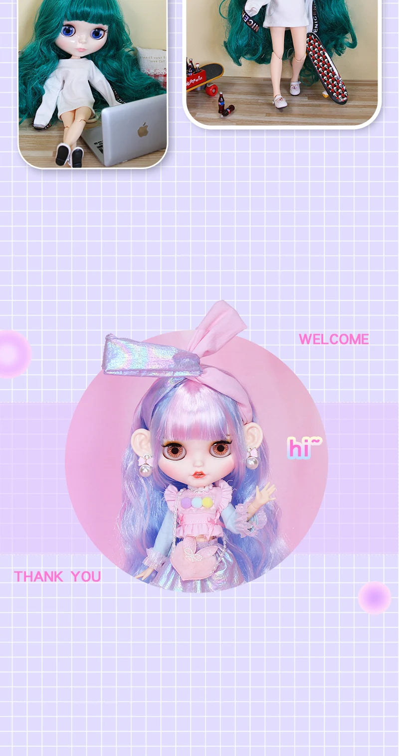 ICY DBS Blyth doll Joint Body 30CM BJD  Clothes Shoes Hand Set Fashion Dolls girl gift