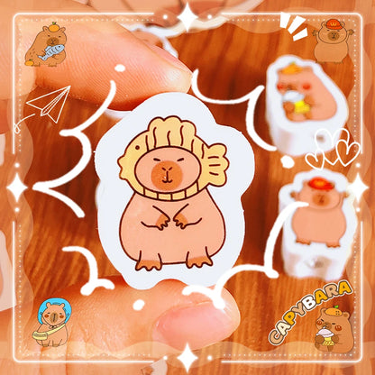 school useful teacher gift kawaii stationery supplies office accessories funny erasers cute capybara rubber Aesthetic stationery