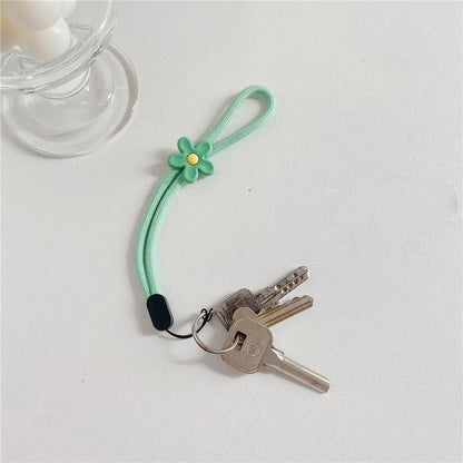 Strap Phone Charms Keys Short Rope Hanging Rope Flowers Phone Strap Phone Hanging Rope Mobile Phone Lanyard Wrist Hand Lanyard