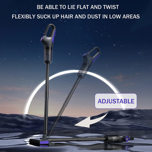 Portable Cordless Handheld Vacuum, Rechargeable, Cyclonic Suction for Car/Office/Home - Powerful & Lightweight