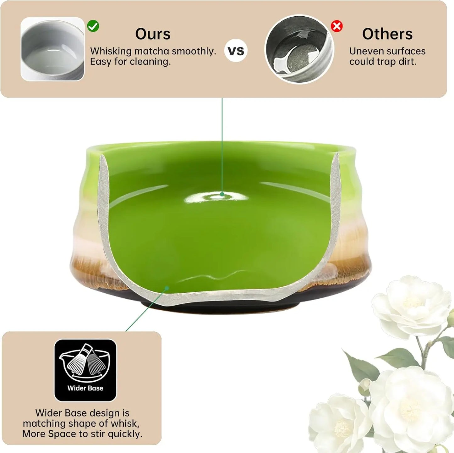 Matcha Set Kit Japanese Ceremony Green/Pink/White With Bamboo Spoon/Scoop, Whisk Holder, Matcha Bowl Matcha Gift Set