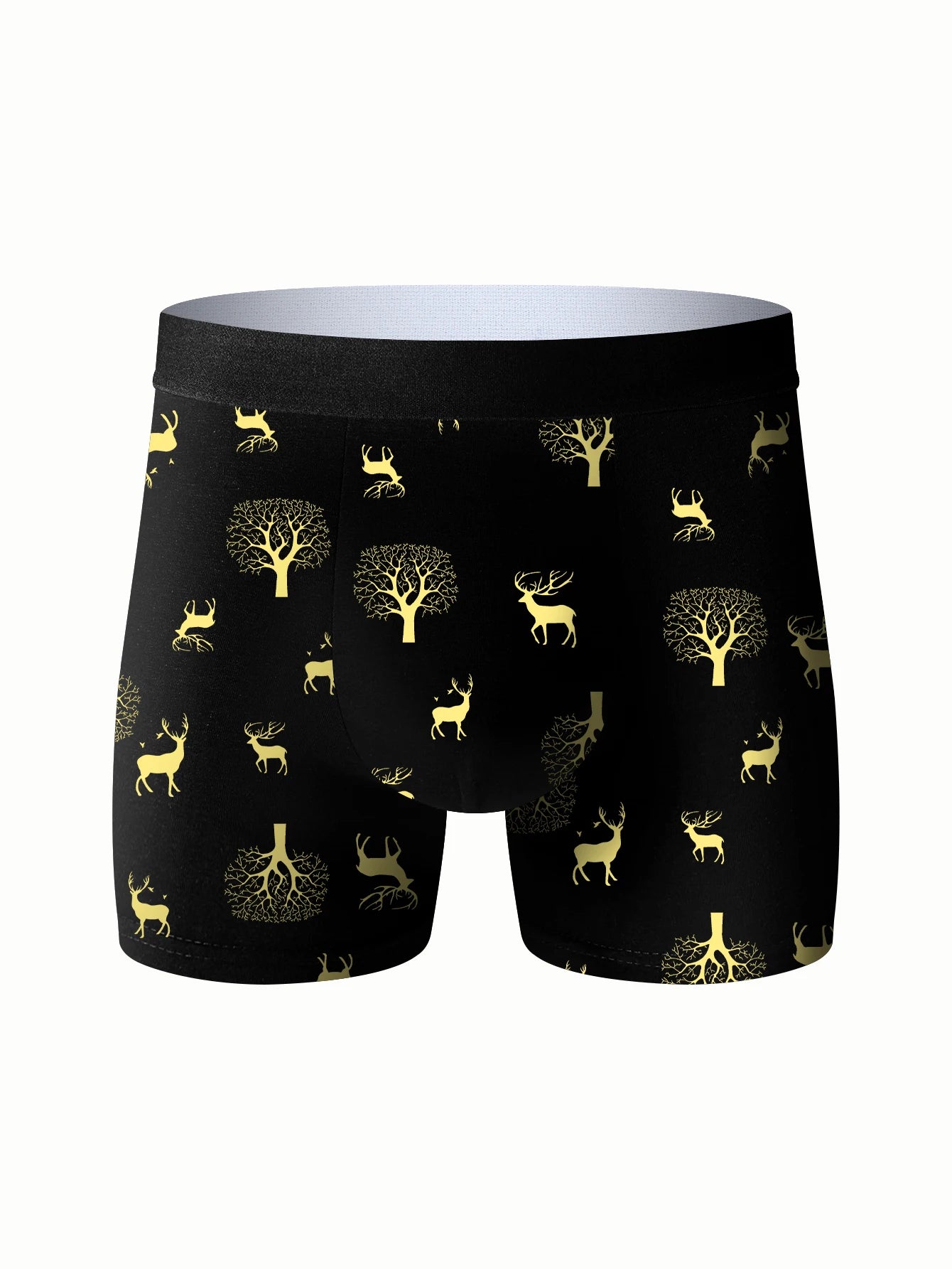 4pcs Men's Underwear Sports Fitness Boxer Briefs Breathable and Comfortable Long Panties Athleisure Fashion Long Panties