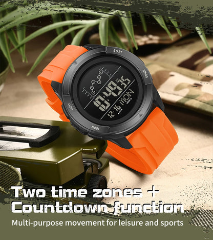 SANDA 2198 Single Monitor Male Student Electronic Watch Multifunctional Waterproof sports Student Electronic Watch 2025