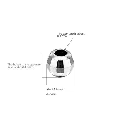 5pcsracelet DIY loose beads Thai silver laser beads silica gel beads 925 silver accessories accessories accessories accessories