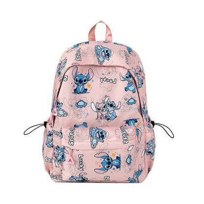 New Student Backpacks Stitch Printed Schoolbags Trendy Backpacks Large-capacity Lightweight Student Casual Bags Anime Schoolbags