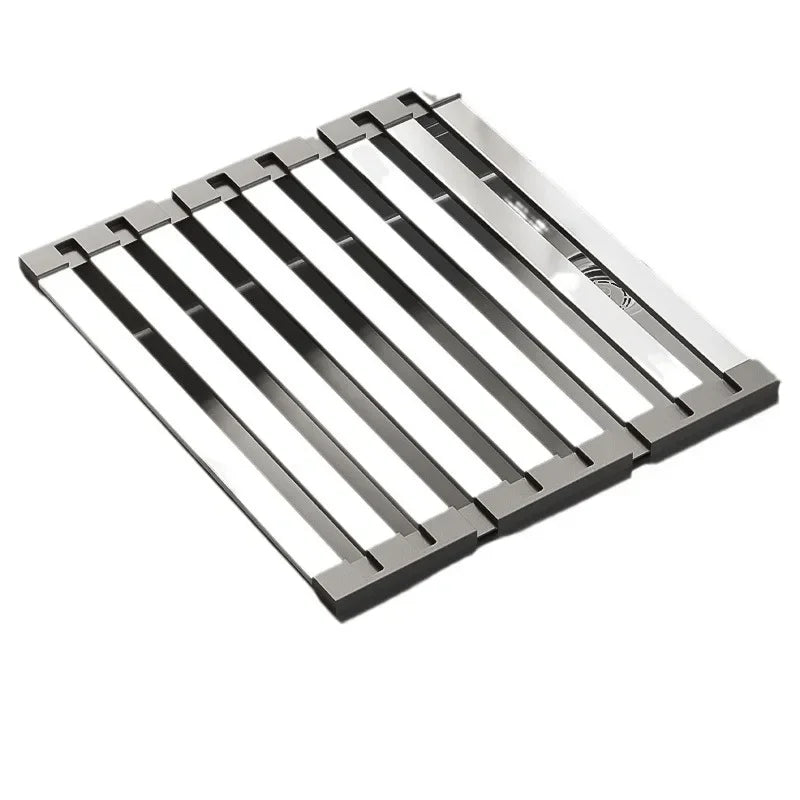 Roll up Dish Drying Rack Over The Sink for Kitchen Portable Aluminum Dish Rack Foldable Dish Drying Racks No rust No mildew New