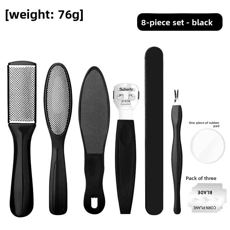 Foot care Foot board file tool set Stainless steel foot washboard Foot grinder to remove dead skin Calluses Pedicure Foot board