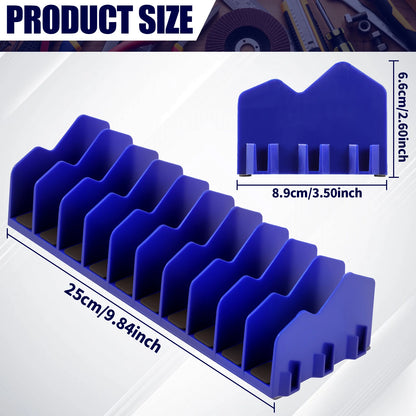 2 Pcs plier organizer rack Organizer Storage Rack Space-Saving Practical with Nonslip Rubber Base 10 Slots Pliers Cutters Organ