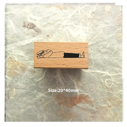 Stamp Scrapbooking  8 Types Scrapbook Journaling Stationary Stamp