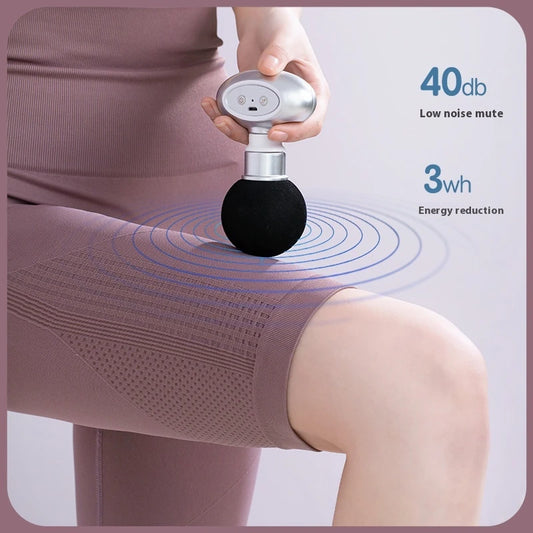 Portable Mini Wireless Massage Gun Home Electric Sports Handheld Fascial Gun Body Deep Tissue Muscle Vibration Fitness Massager