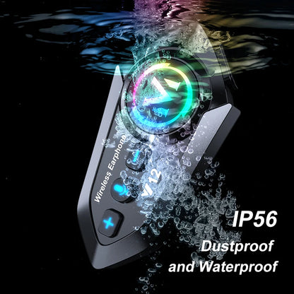 Bluetooth 5.4 Motorcycle Helmet Headset Wireless Waterproof Noice Reduction Earphone Super Long Standby HandsFree Headphone